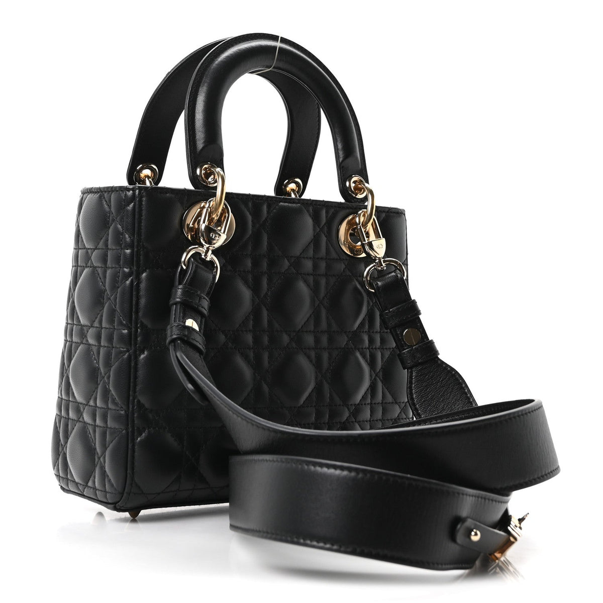 Lambskin Cannage Small My ABCDior Lady Dior Black AT My store