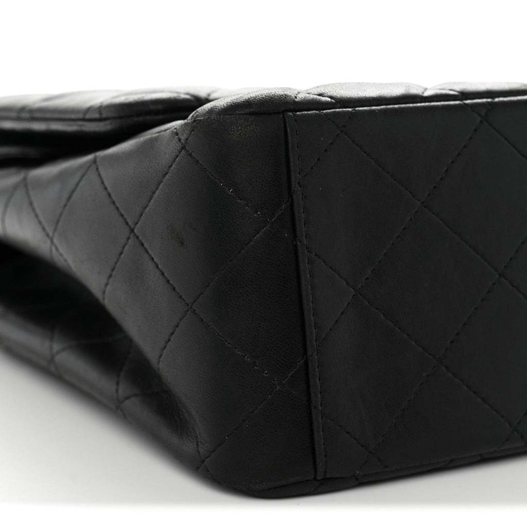 Lambskin Quilted Maxi Double Flap Black At My store