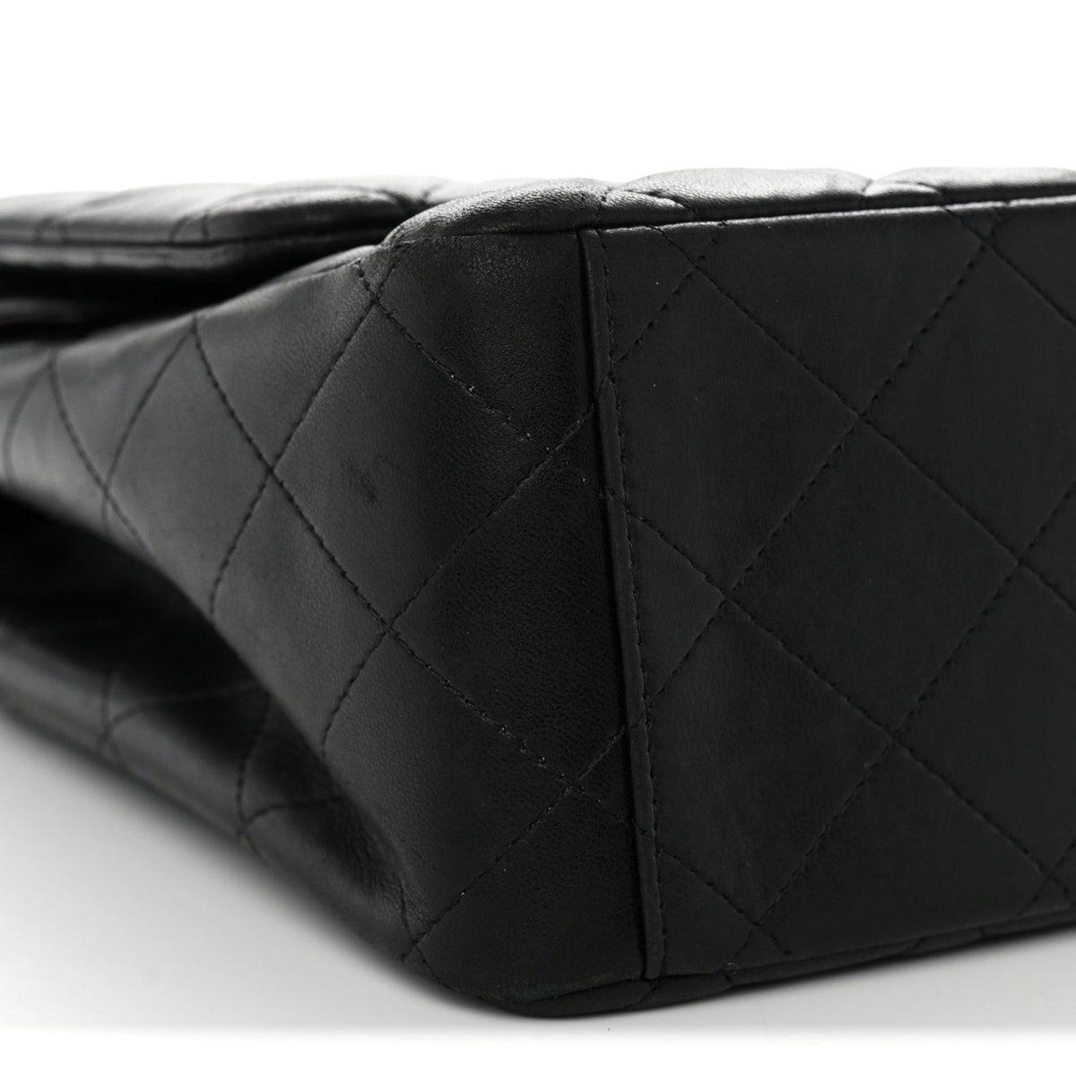 Lambskin Quilted Maxi Double Flap Black At My store