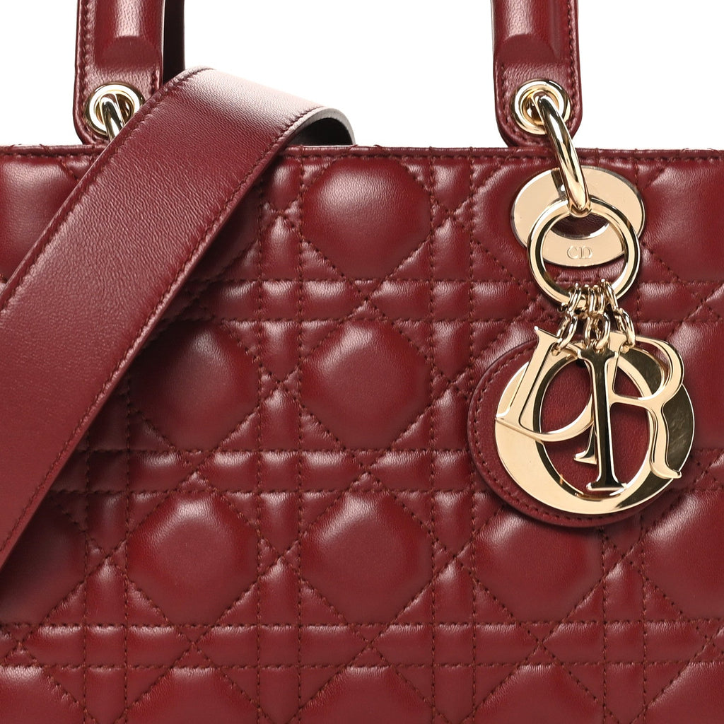 Lambskin Cannage Small My ABCDior Lady Bordeaux AT My store