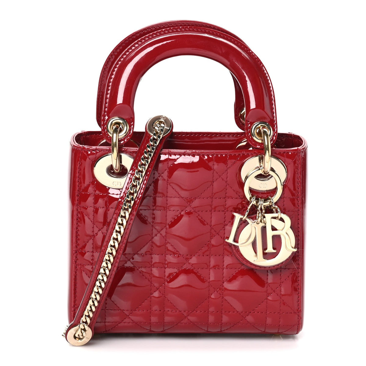 Patent Cannage Mini Lady Dior Red AT My store