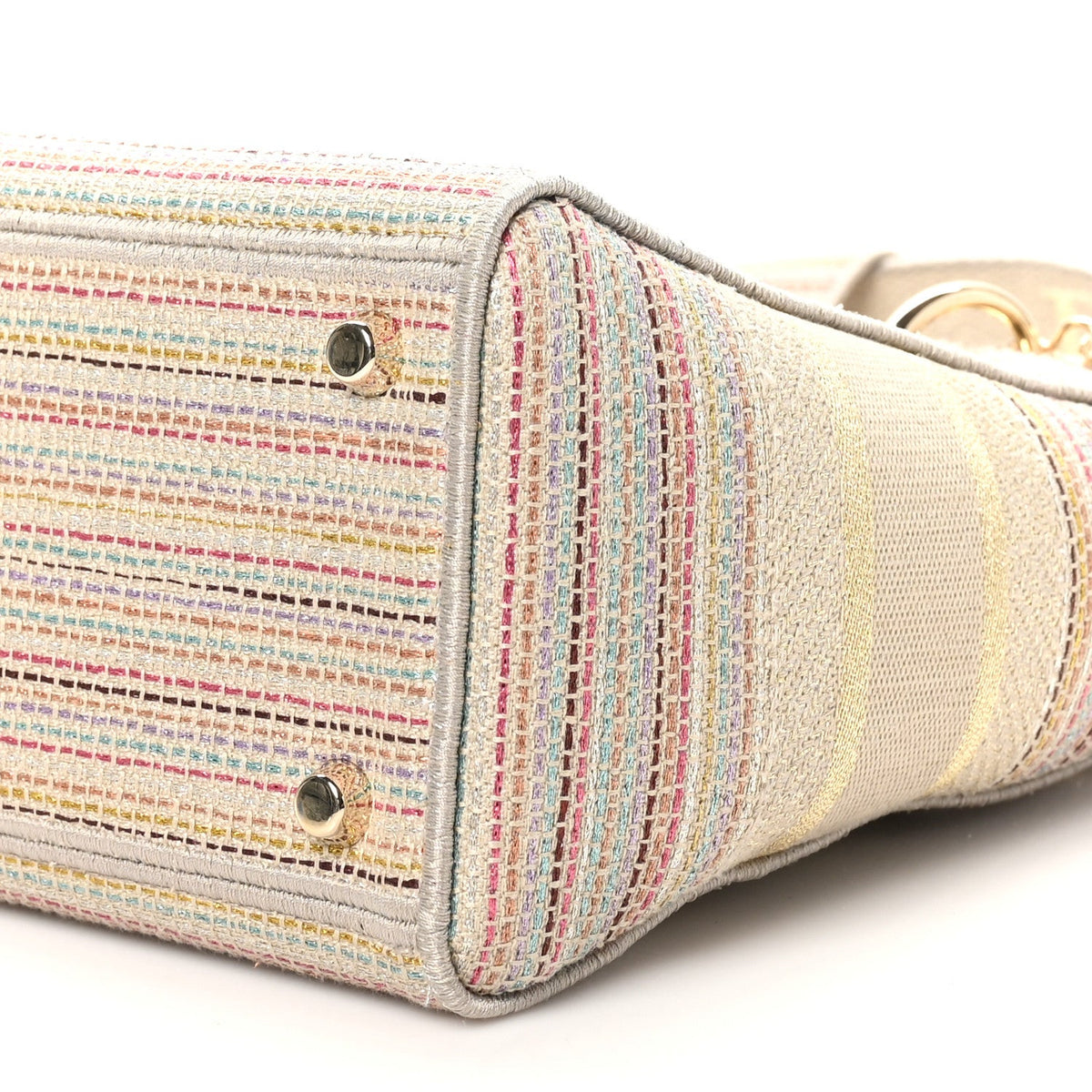 Canvas Embroidered Medium Lady D-Lite Beige Multicolor AT My store
