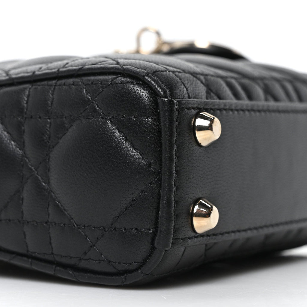 Lambskin Cannage Micro Lady Dior Black AT My store