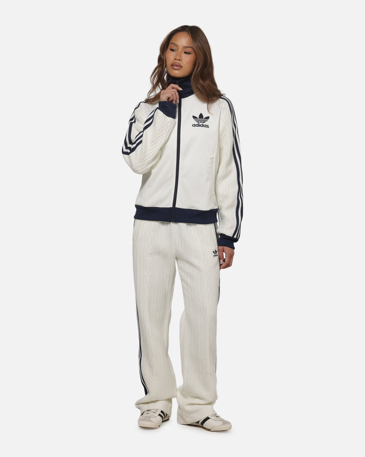 Best-Selling Adidas Women's Knit Classic Track Trousers Off White