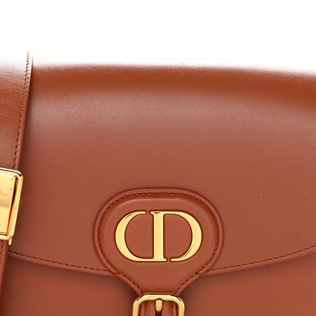 Box Calfskin Medium Bobby Flap Dark Tan AT My store