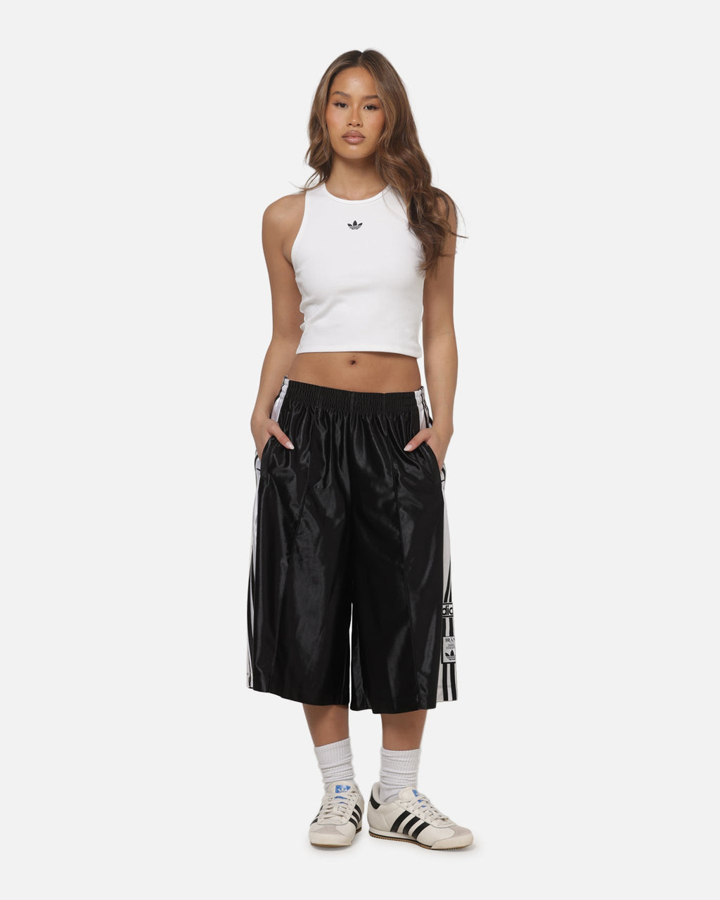 Best-Selling Adidas Women's Adibreak Long Shorts Black/White