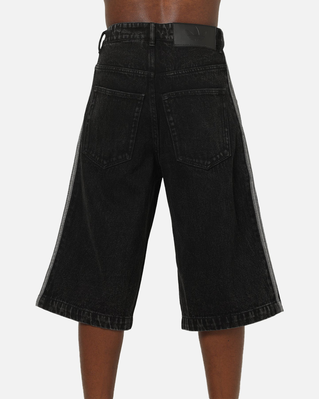 Best-Selling Adidas Firebird Denim Shorts Black Denim