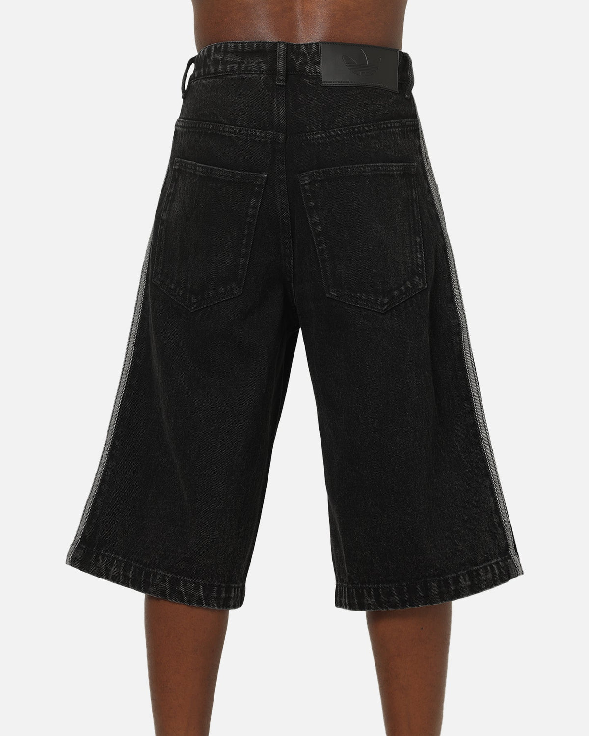 Best-Selling Adidas Firebird Denim Shorts Black Denim