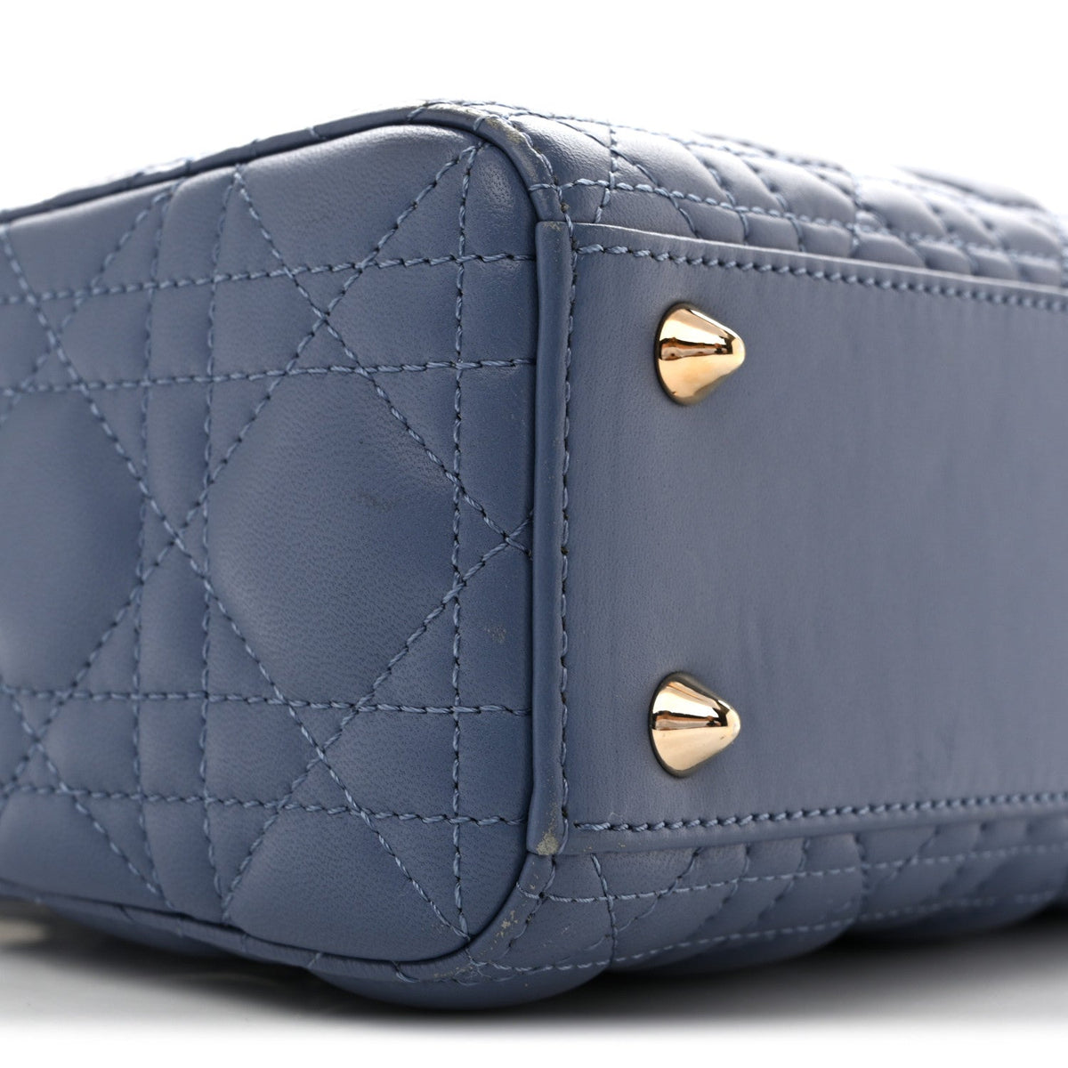 Lambskin Cannage Small My ABCDior Lady Dior Denim Blue AT My store