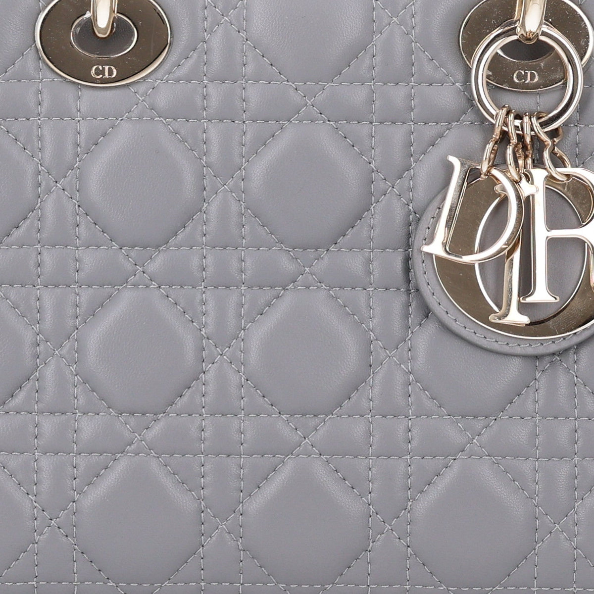 Lambskin Cannage Small My ABCDior Lady Dior Grey AT My store
