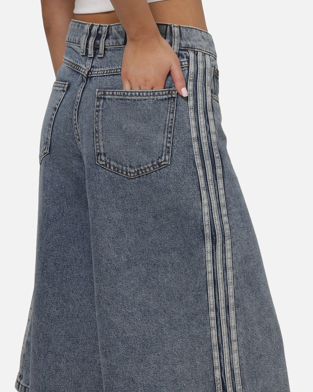 Best-Selling Adidas Women's Jorts Worn Blue