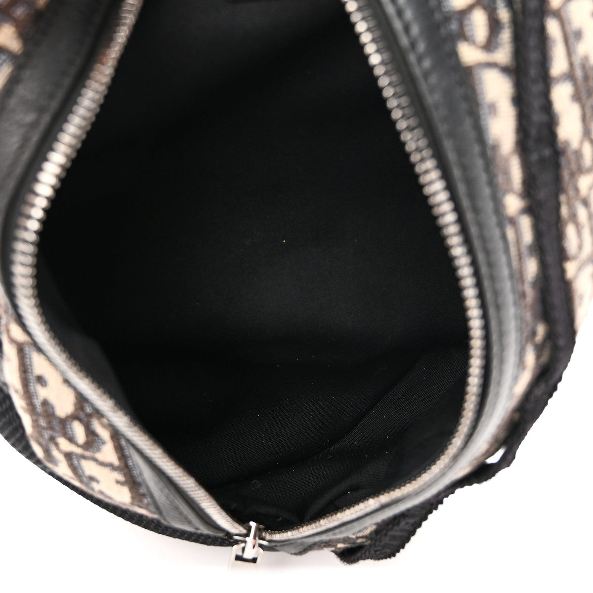 Grained Calfskin Oblique Scarab Sling Bag Blue Black AT My store