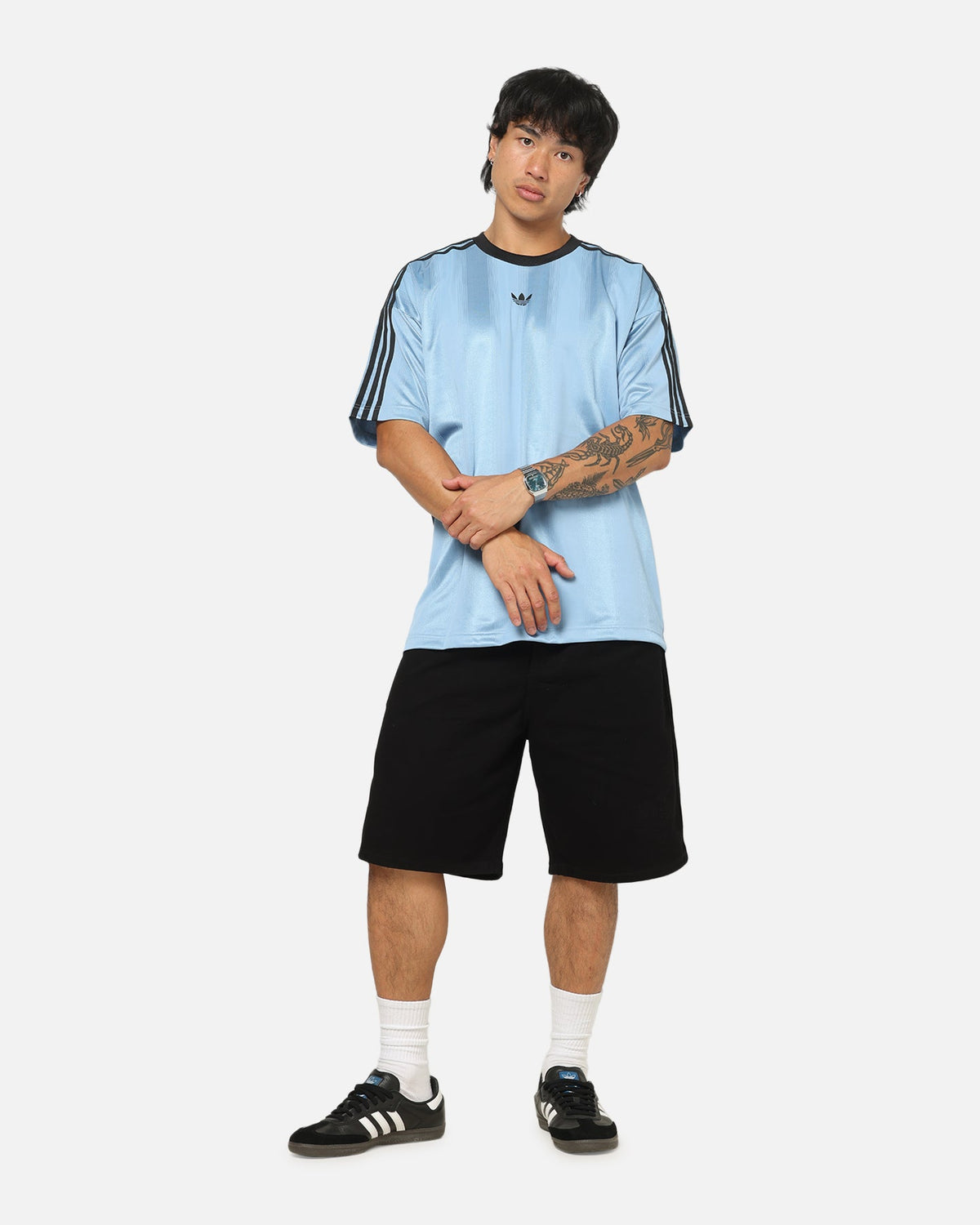 Best-Selling Adidas Jacquard Jersey Ash Blue