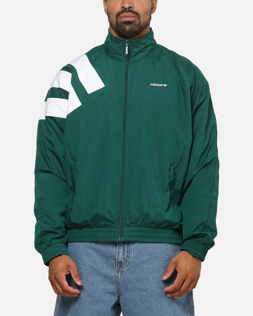 Best-Selling Adidas Archive Blocked Track Top Jacket Green
