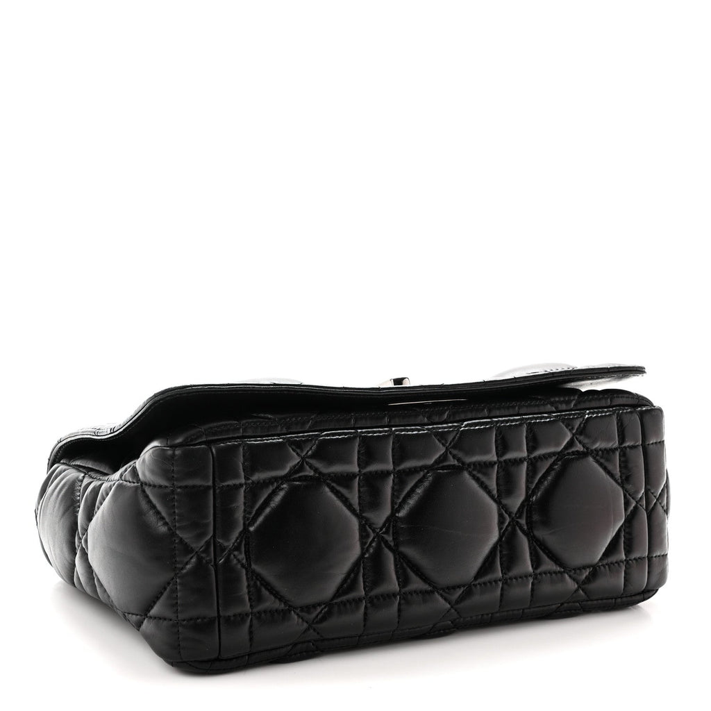 Calfskin Macrocannage Large Caro Bag Black AT My store