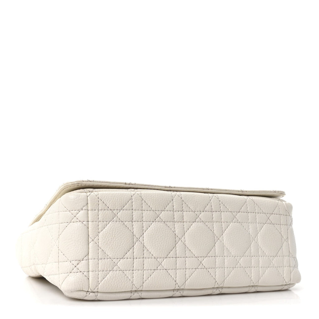 Supple Calfskin Cannage Medium Caro Bag Ivory AT My store