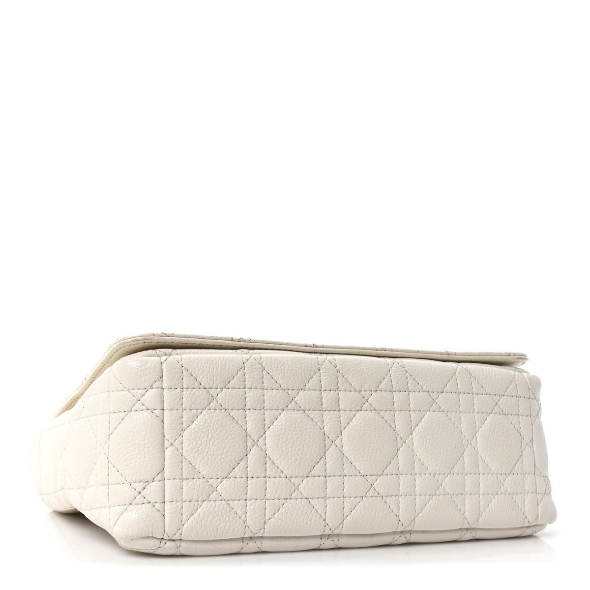 Supple Calfskin Cannage Medium Caro Bag Ivory AT My store