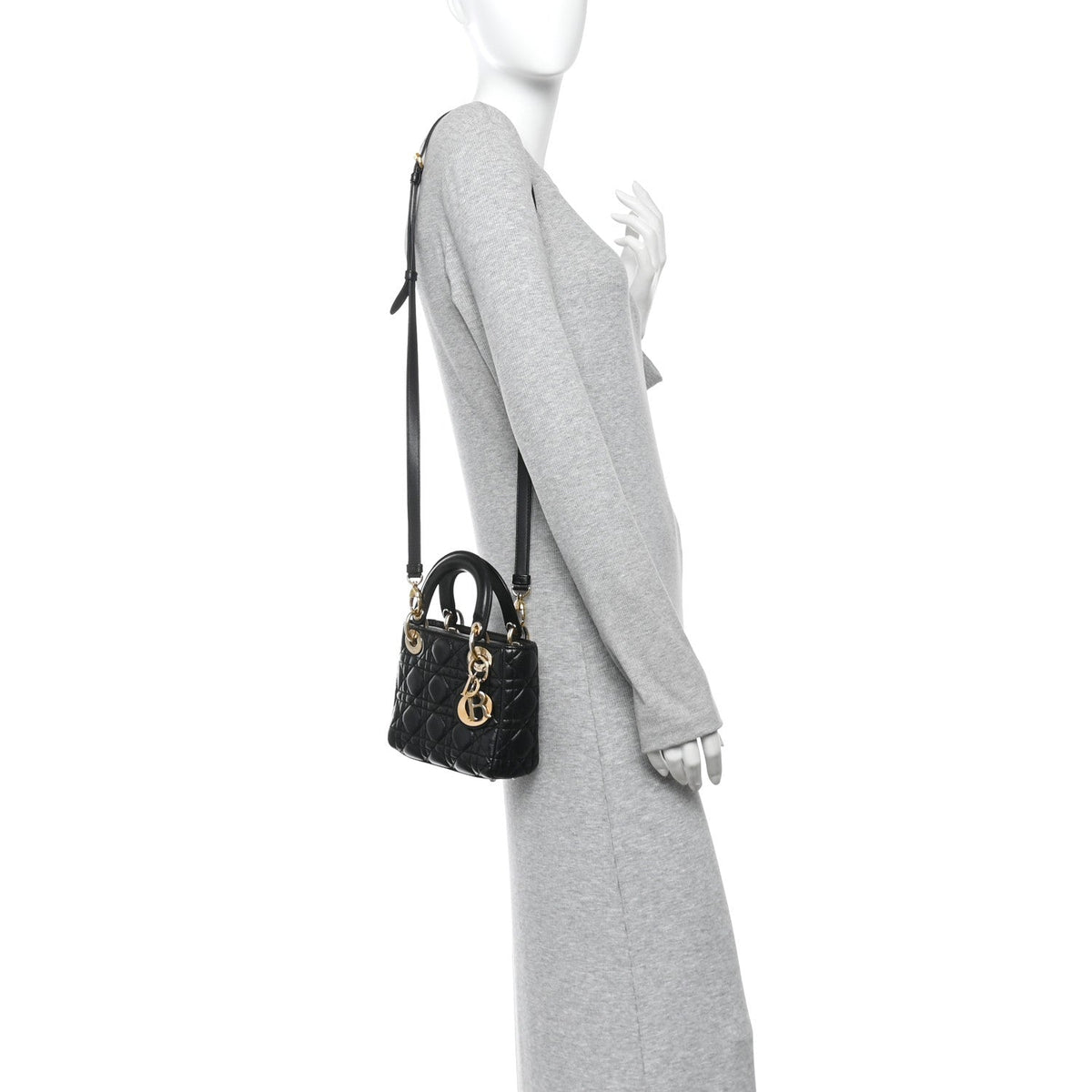 Lambskin Cannage Mini Lady Dior Black AT My store