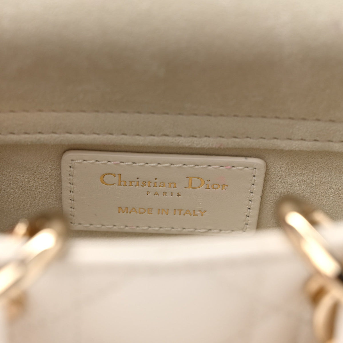 Lambskin Cannage Micro Lady D-Joy Latte AT My store