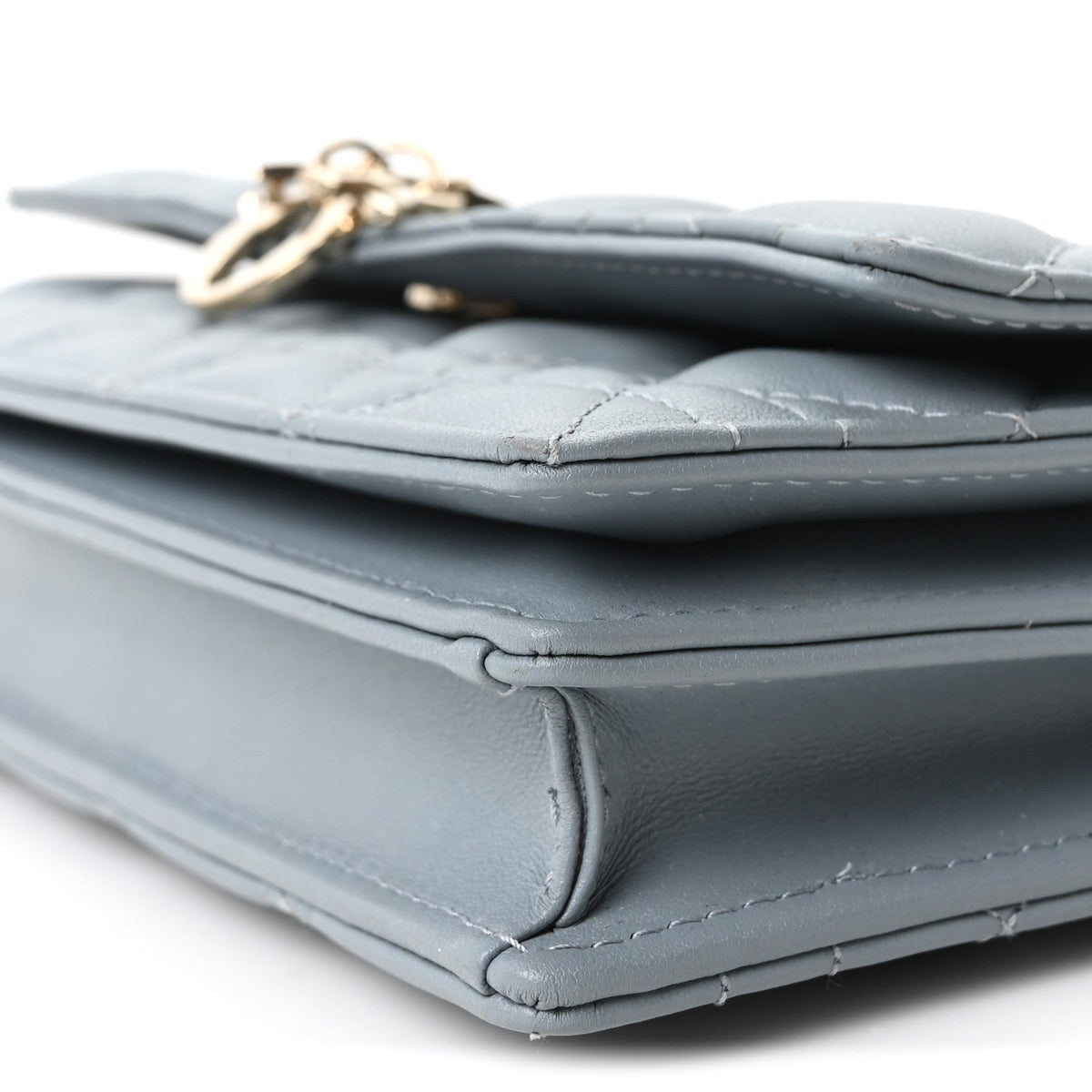 Lambskin Cannage Mini My Dior Top Handle Clutch Cloud Blue AT My store