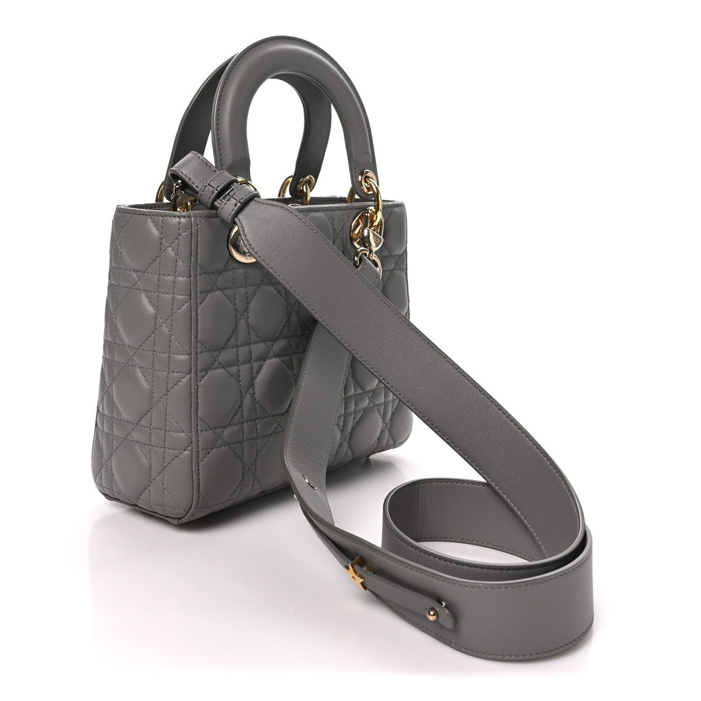 Lambskin Cannage Small My ABCDior Lady Dior Grey AT My store