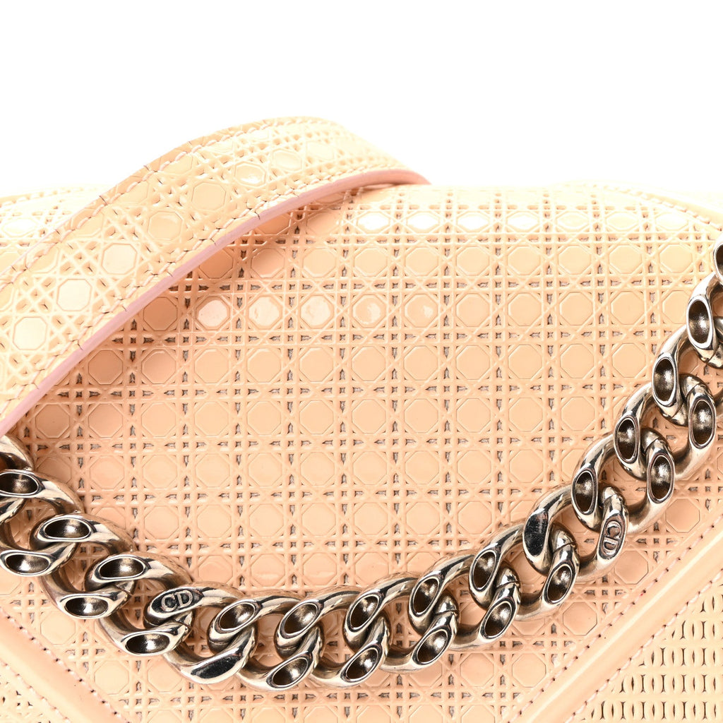 Patent Micro-Cannage Small Diorama Flap Bag Rose AT My store