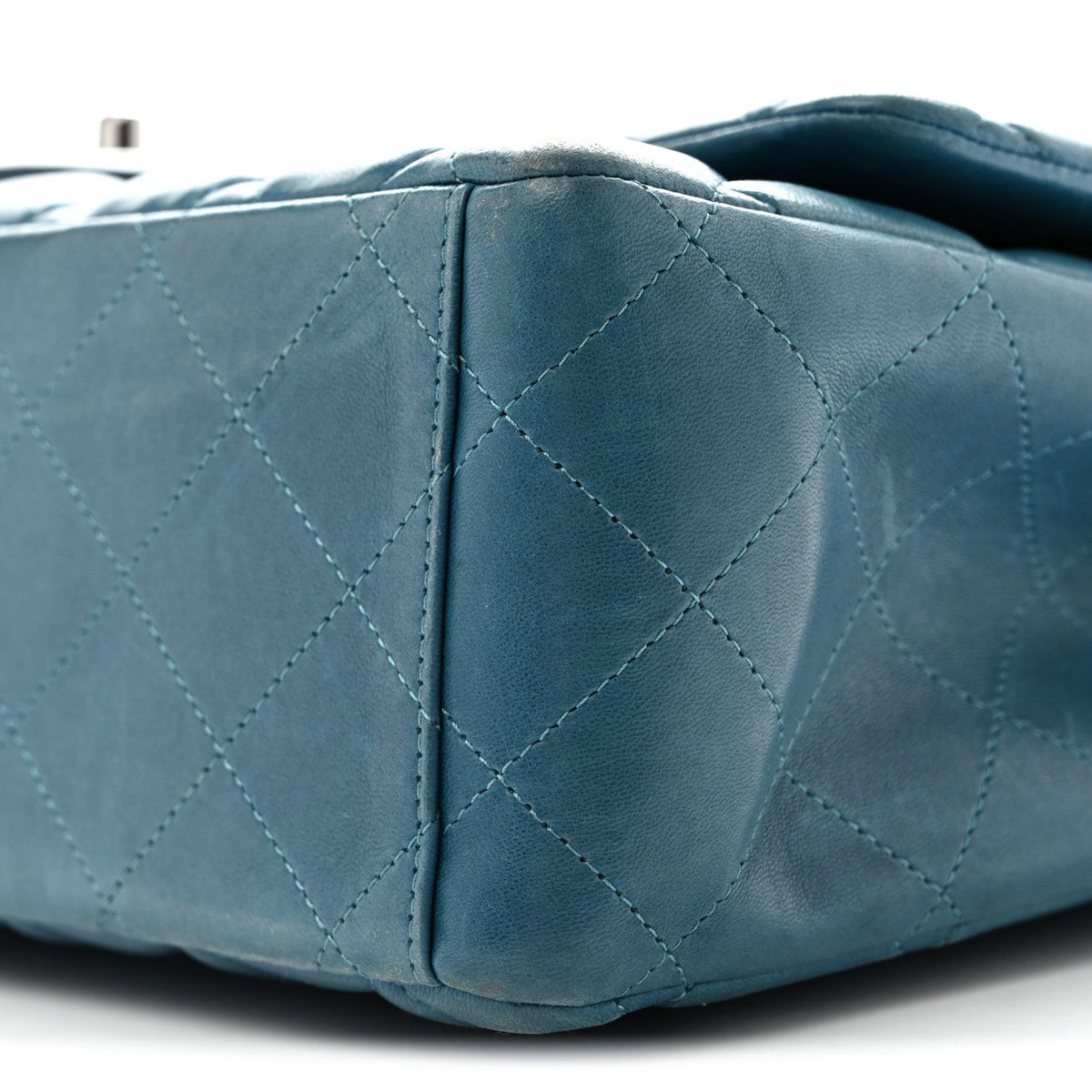 Lambskin Quilted Maxi Double Flap Turquoise At My store