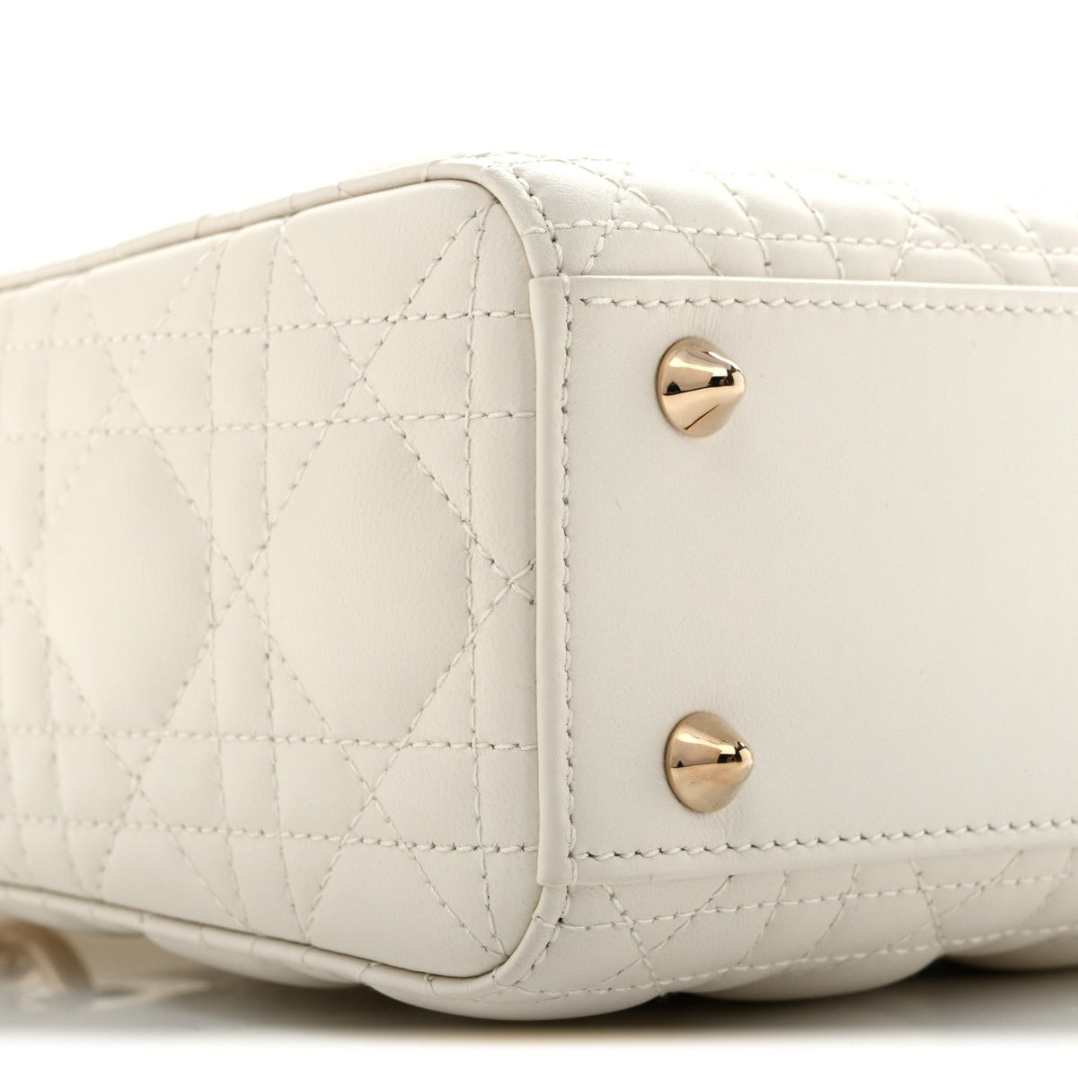Lambskin Cannage Small My ABCDior Lady Dior White AT My store
