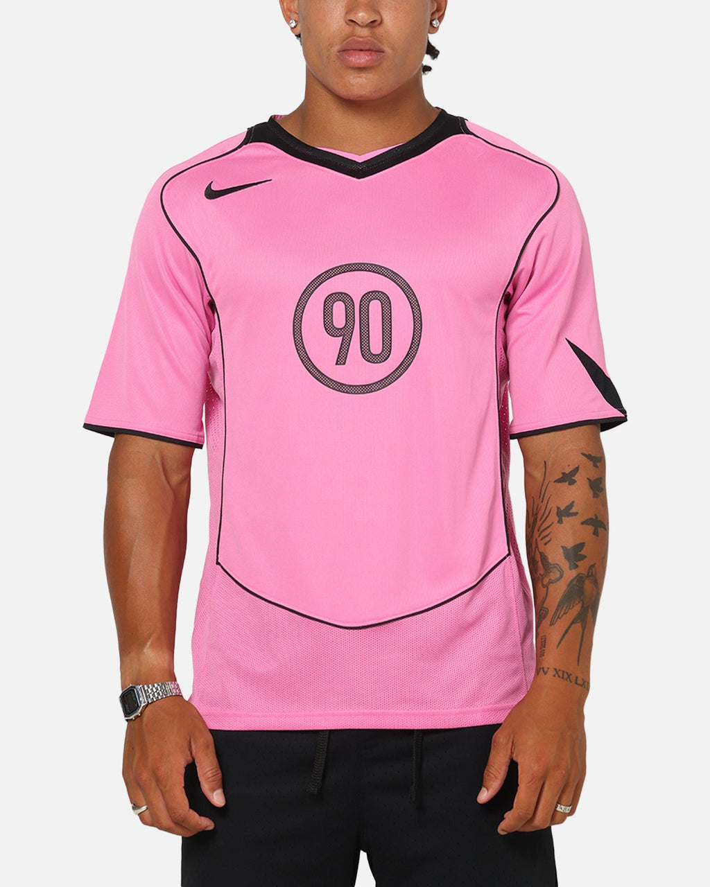 Top Seller Nike Total 90 Soccer T-Shirt Playful Pink/Black