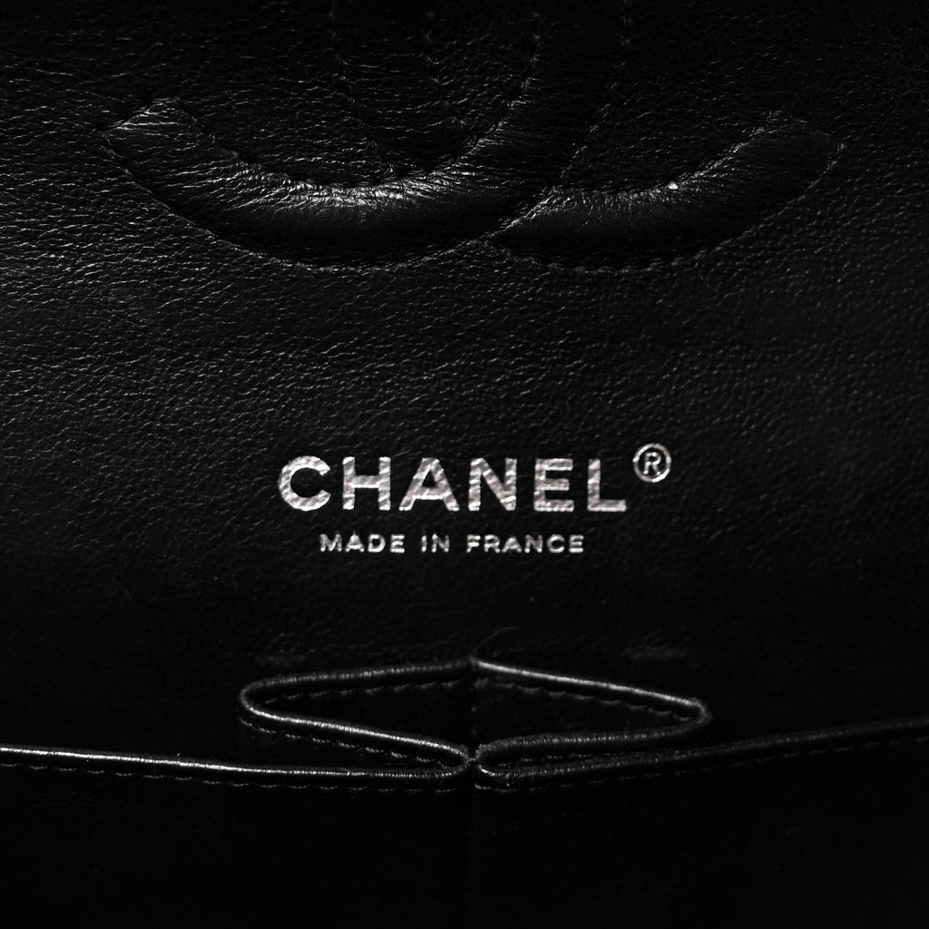 Caviar Quilted Medium Double Flap Black At My store