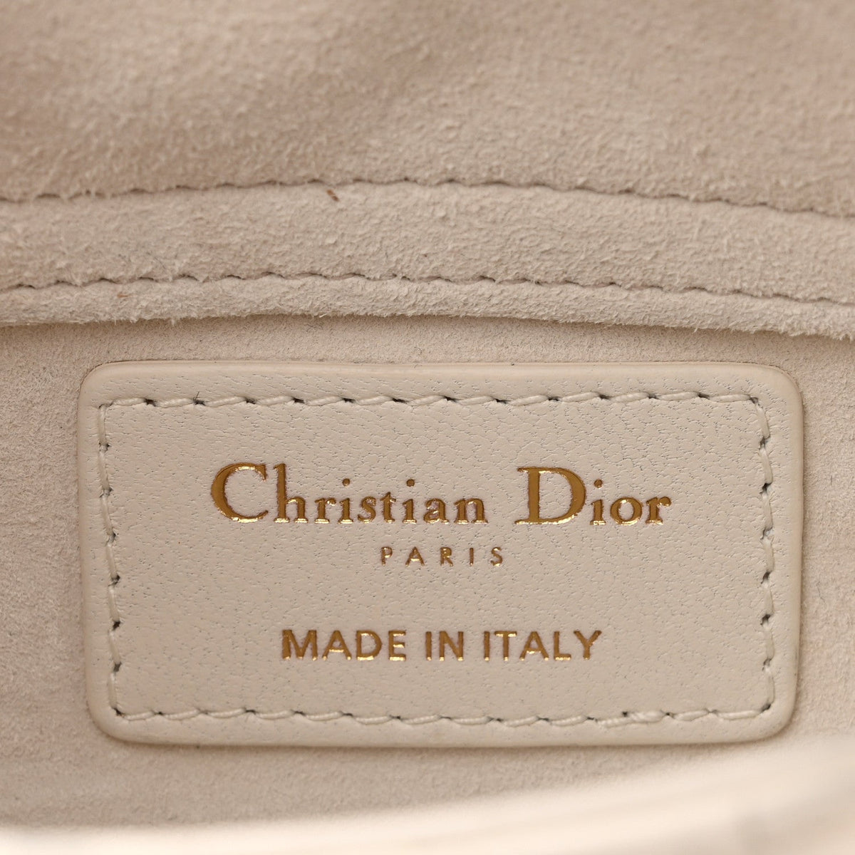 Lambskin Cannage Dioramour Micro Lady D-Joy Latte AT My store