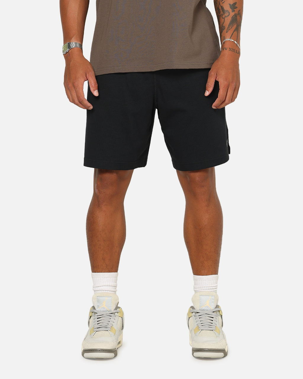 Top Seller Nike Club Knit Shorts Black/White