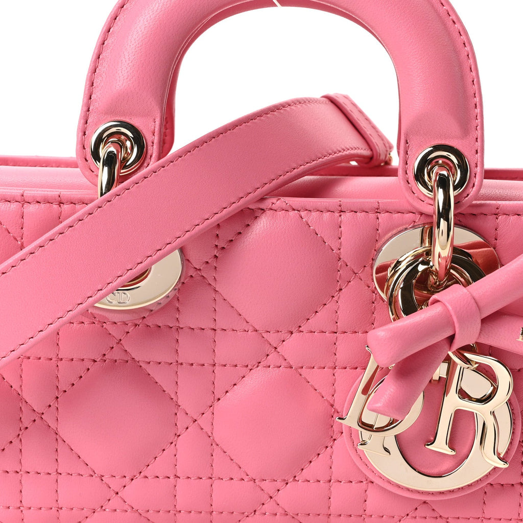 Lambskin Cannage Mini Lady D-Joy Fraise AT My store