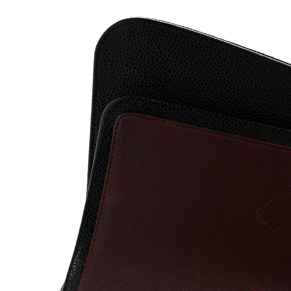 Caviar Quilted Jumbo Double Flap Black At My store