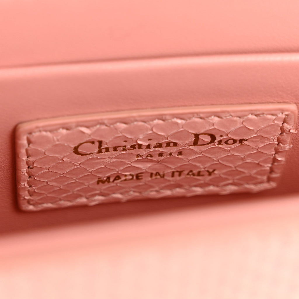 Snakeskin 30 Montaigne Box Bag Rose Clair AT My store
