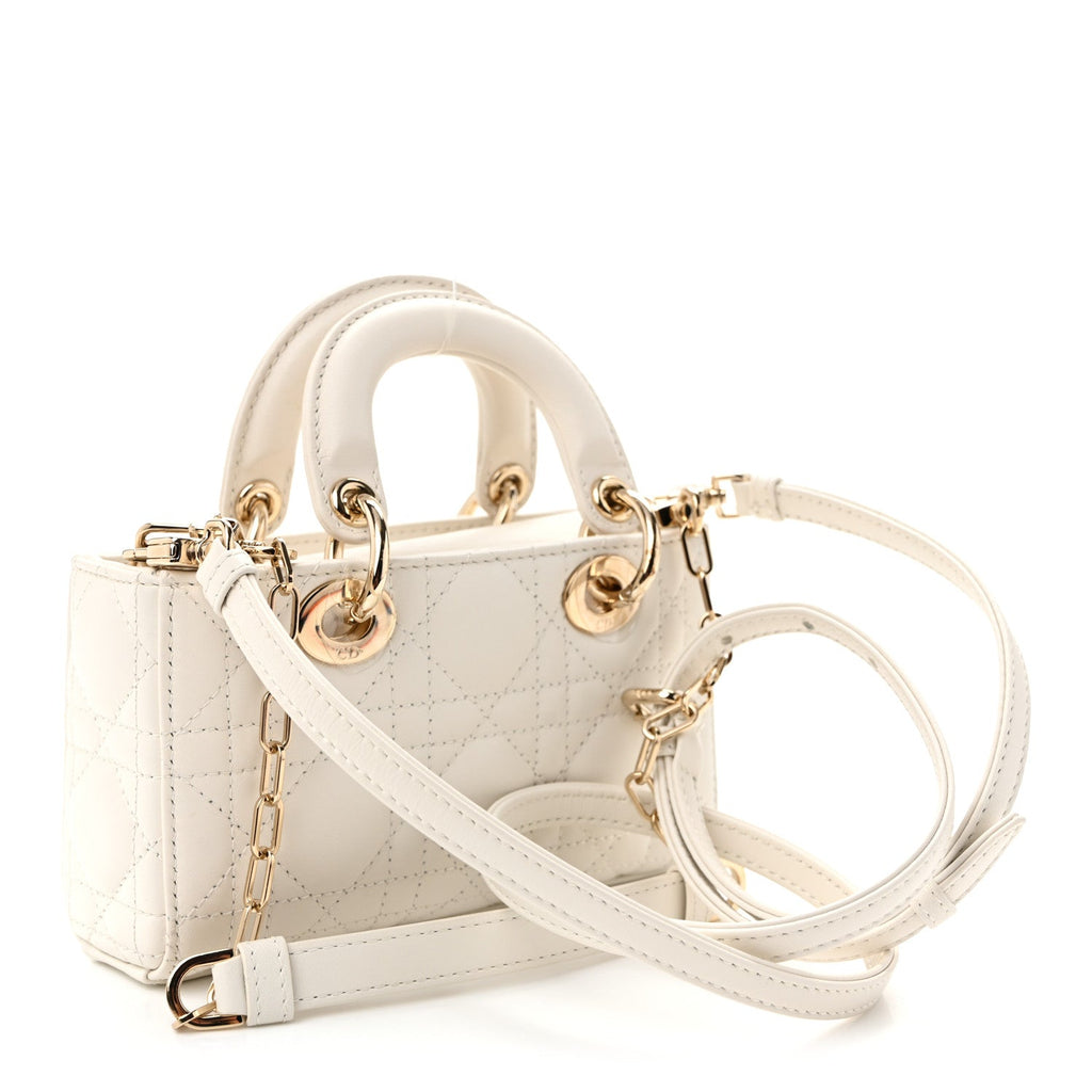 Lambskin Cannage Micro Lady D-Joy Latte AT My store