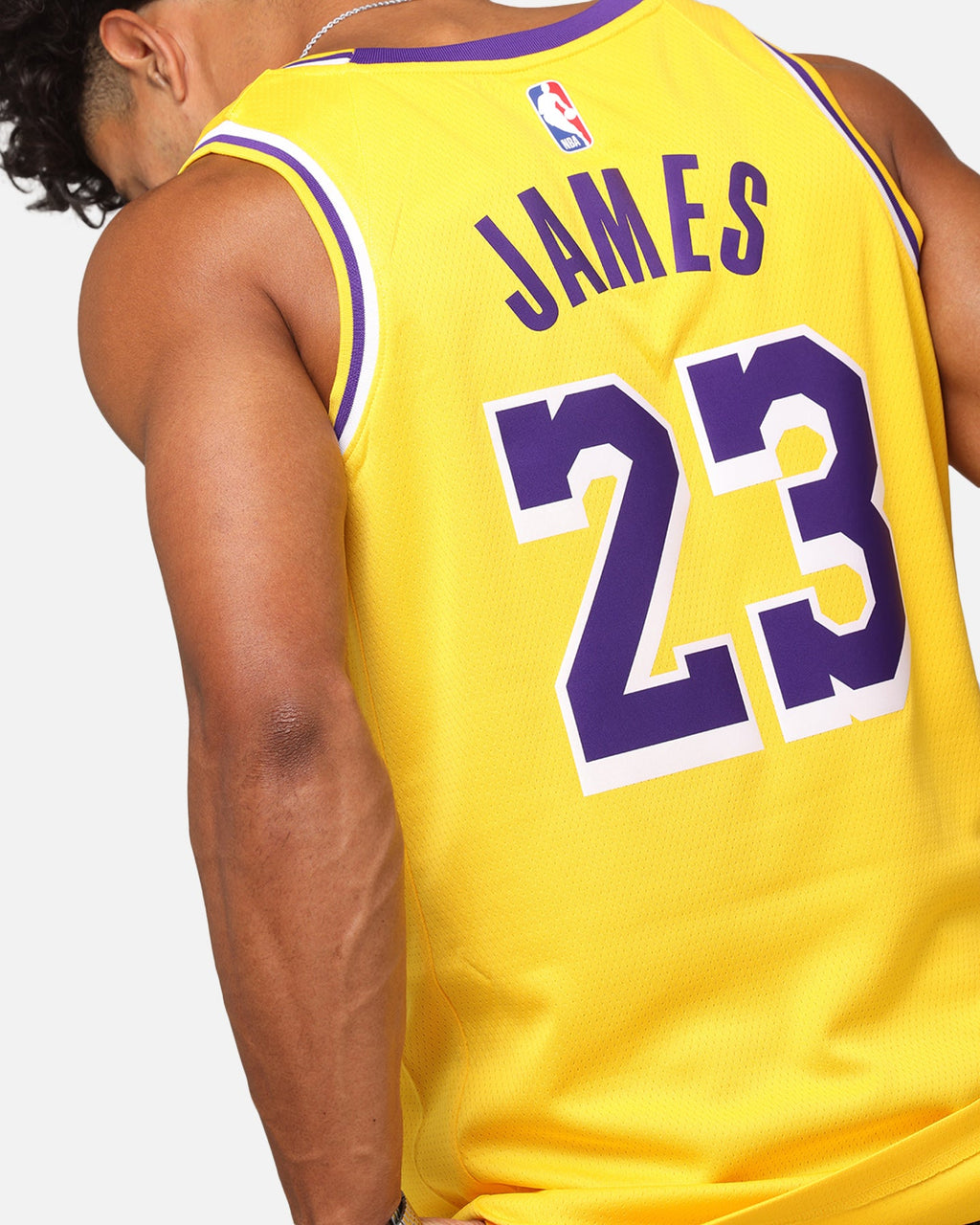 Top Seller Nike Los Angeles Lakers Lebron James Dri-FIT Swingman Jersey Amarillo