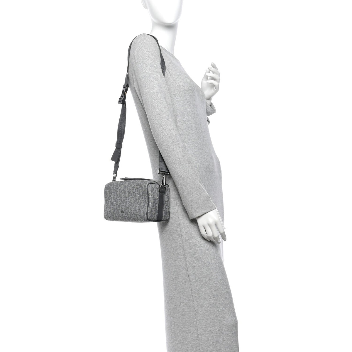 Oblique Jacquard Lingot 22 Bag Silver AT My store