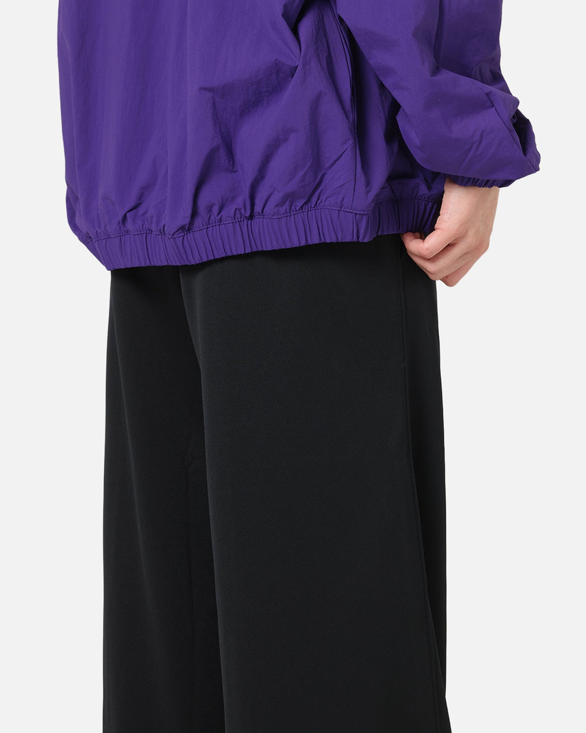 Top Seller Nike Women's Sportswear Mid-Rise Wide-Leg Track Pants Black/Black/Sail
