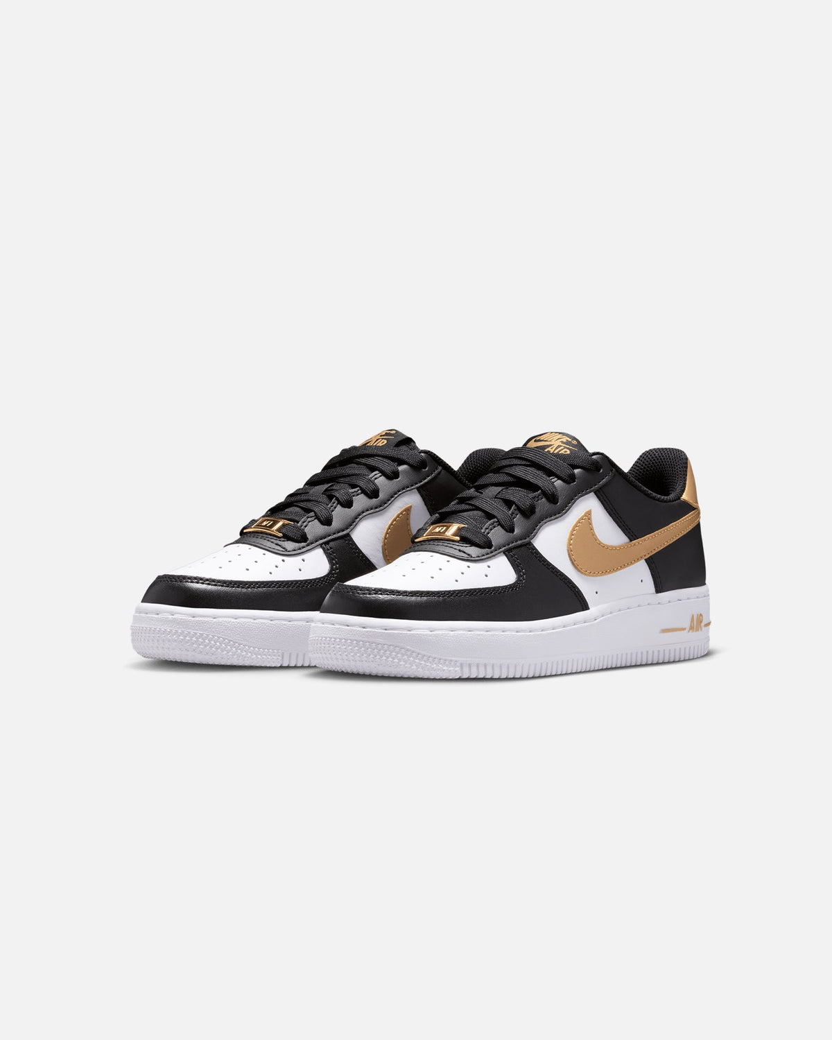 Top Seller Nike Kids' Air Force 1 (GS) Black/Metallic Gold