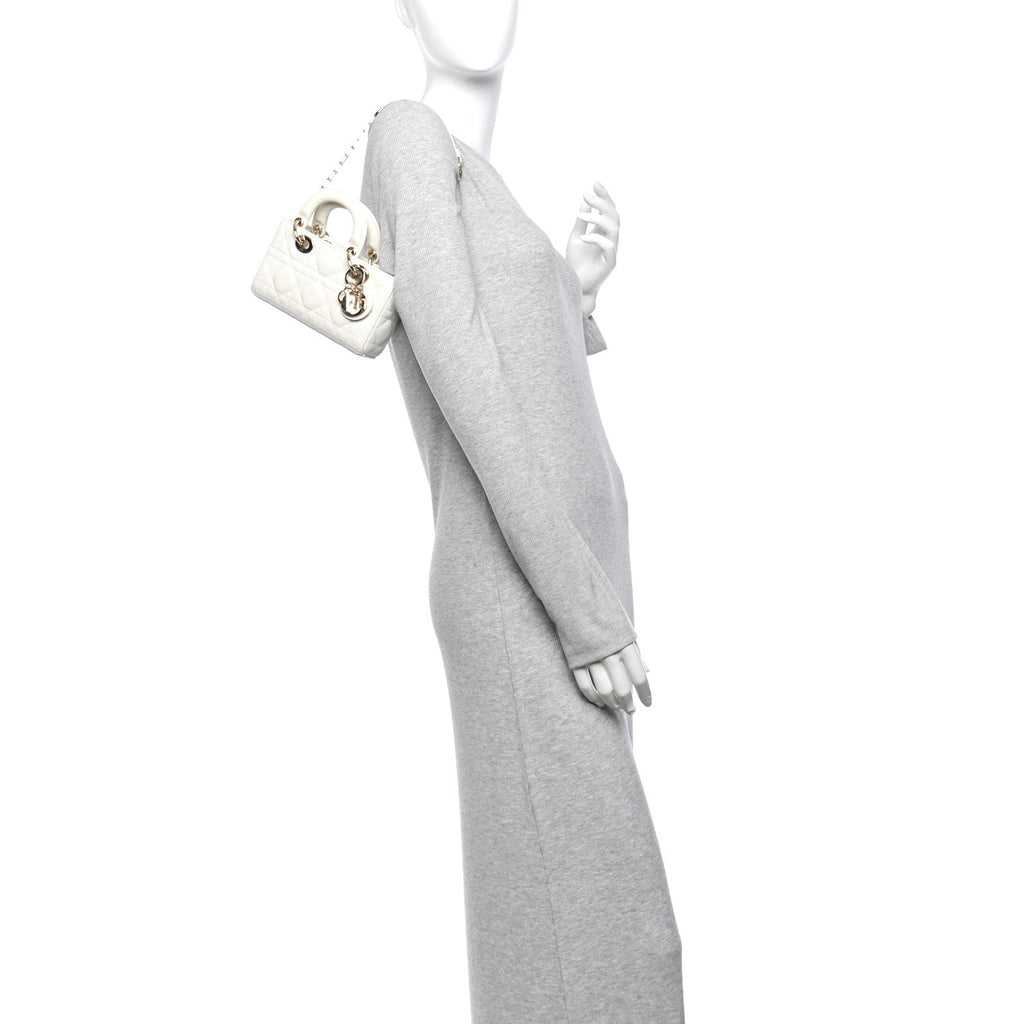 Lambskin Cannage Micro Lady D-Joy Latte AT My store
