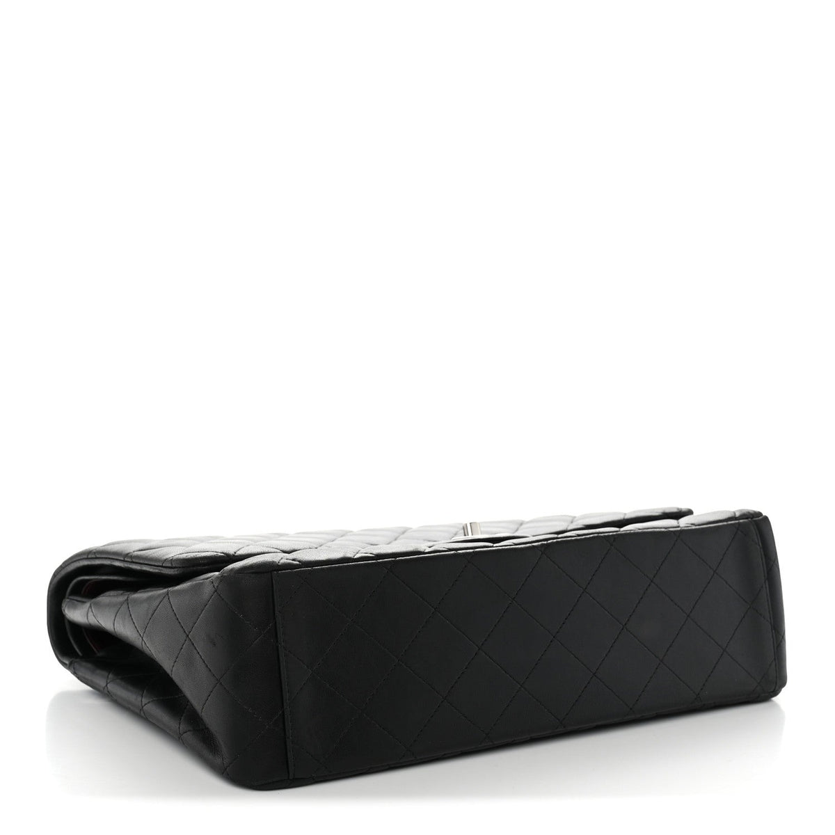 Lambskin Quilted Maxi Double Flap Black At My store