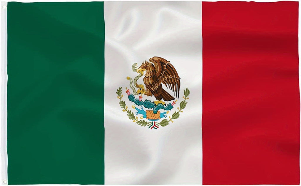 2026 New Production 1pc Flags Mexican Flag Vivid Colors And Fade Resistant Double Stitching With Brass Grommet, 3x5 Feet