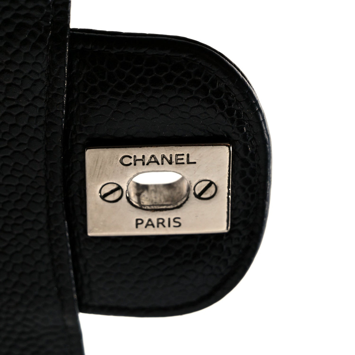 Caviar Quilted Medium Double Flap Black At My store