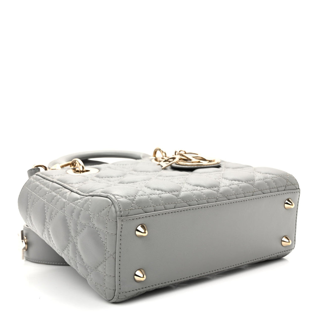 Lambskin Cannage Small My ABCDior Lady Dior Grey AT My store