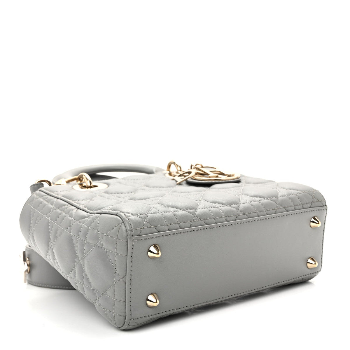 Lambskin Cannage Small My ABCDior Lady Dior Grey AT My store