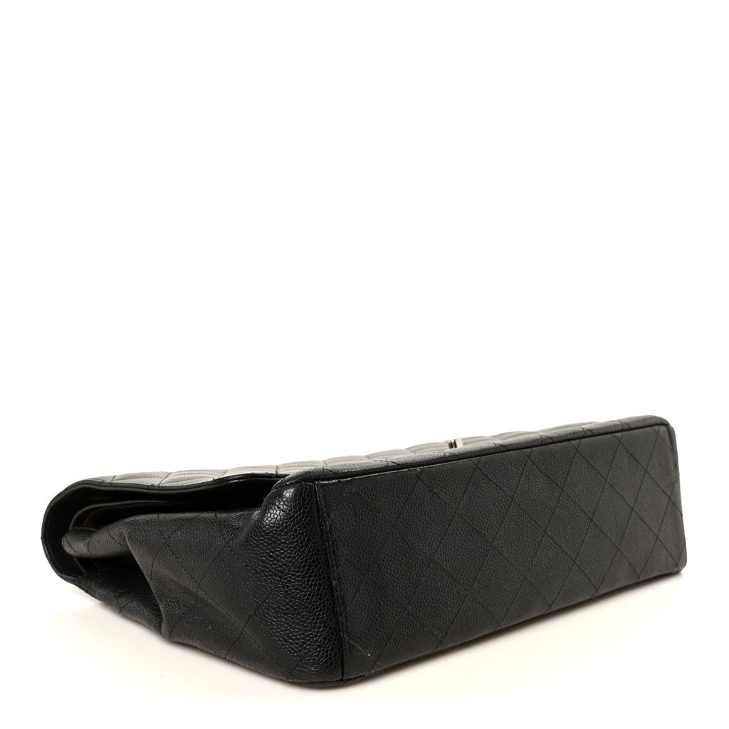 Caviar Quilted Maxi Double Flap Black At My store