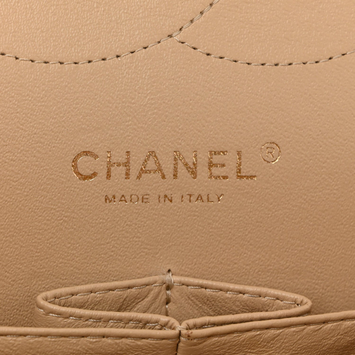 Caviar Quilted Jumbo Double Flap Beige Clair At My store