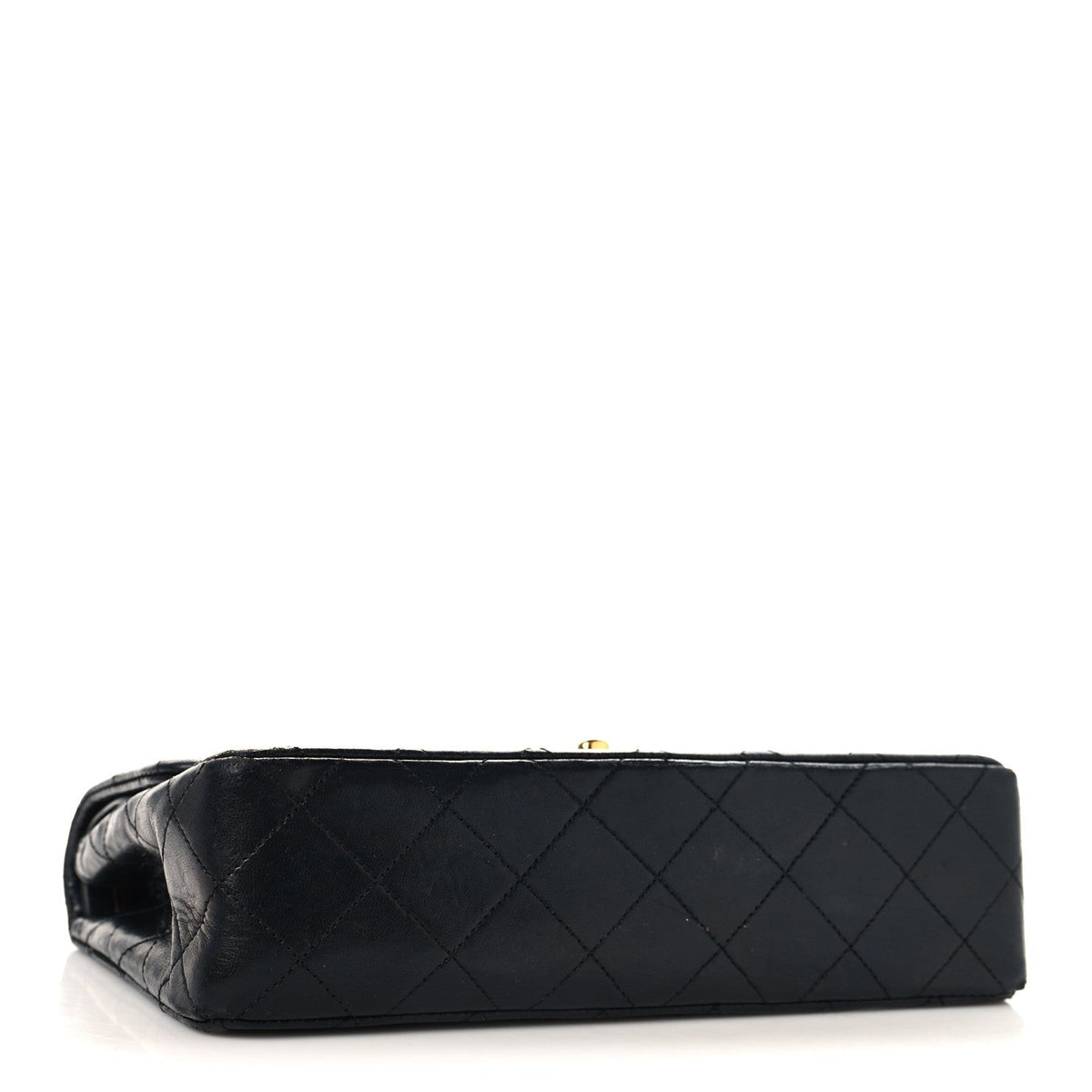 Lambskin Quilted Small Double Flap Black At My store