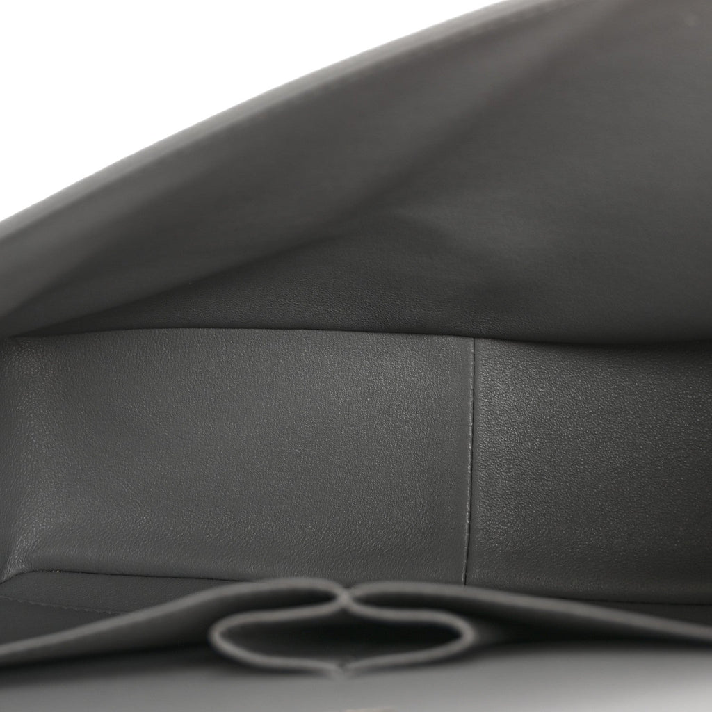 Caviar Quilted Jumbo Double Flap Grey At My store